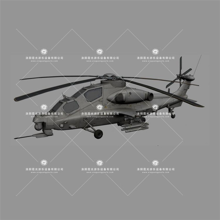 通江武装直升机3D模型